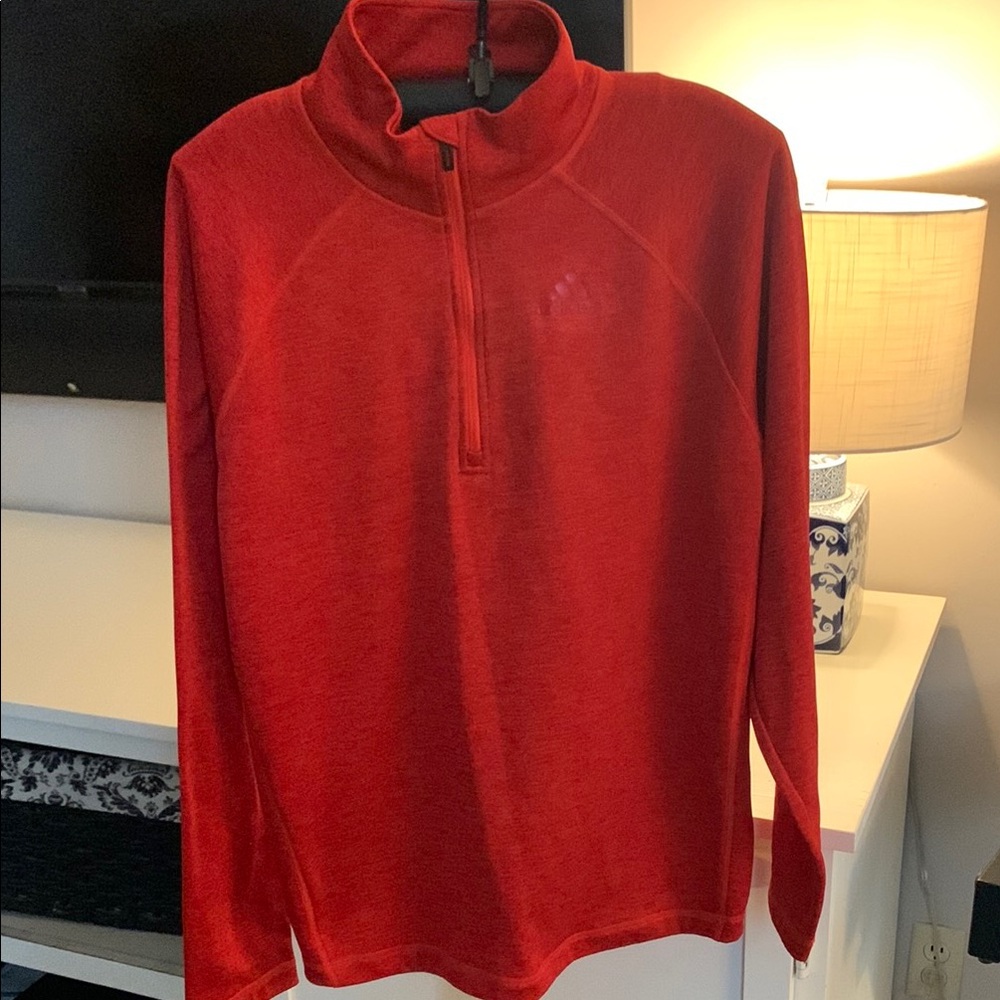 Adidas climalite Men’s S Red Quarter-Zip Pullover